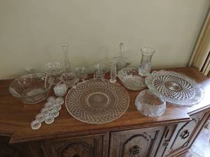 Collection of Clear Glassware