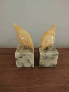 Collection of Hand Carved Bird Bookends