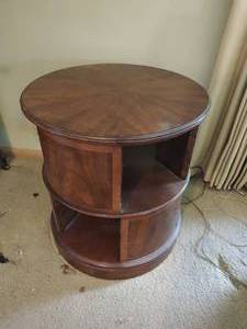 Vintage Round End Table