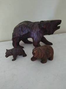 Three Wood Bears