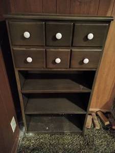 Vintage Bookcase Cabinet
