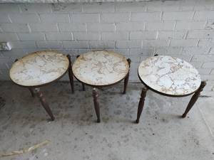 Set of Three Stackable End Tables