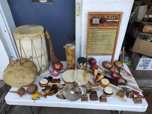 Collection of Vintage and Homemade Musical Instruments