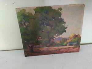 Vintage Unframed Artwork on Board