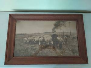 Large Vintage Framed Artwork