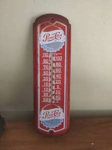 Vintage Pepsi Cola Outdoor Thermometer
