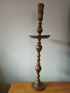 Large Brass Style Candle Stand