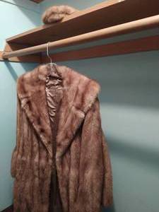 Unbranded Fur Or Similar Material Coat With Hat