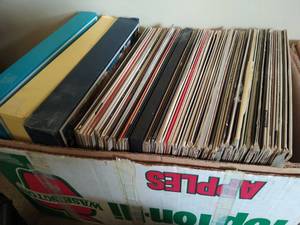 Box of Vinyl RecordsLPs