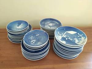 Collection of Blue and White Plates