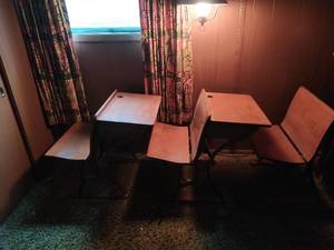 Three Piece Vintage School Desk