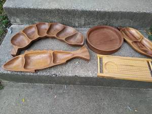 Carved Wood Serving Dishes