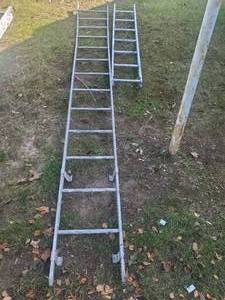 Two Metal Ladders