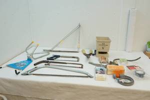 Lawn feeder, handsaws, oil filter wrench and more