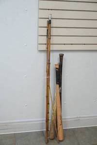 Bats and fishing pole