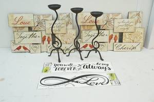 Candle holders and wall dcor