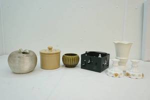 Dish, napkin holder, vase and more