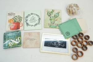 Napkins, napkin rings, wall art and more