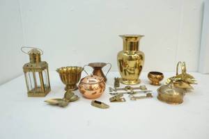 Brass, brass finish, copper and copper finish items