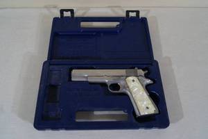 lot 2 image: Colt Government Model MK IV Series 80 .45 Auto Stainless Steel Semi-Automatic Pistol