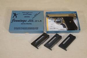 lot 20 image: Bryco Jennings J-22 .22 LR Semi-Automatic Pistol
