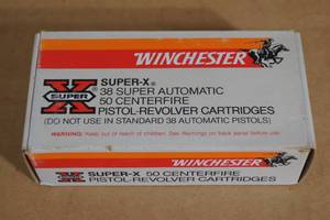 lot 84 image: 50 Winchester .38 Super Automatic P 125 Gr Silvertip HP Ammo