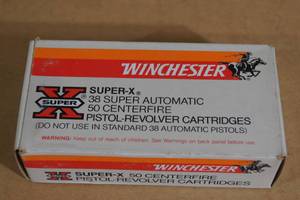 lot 85 image: 50 Winchester .38 Super Automatic P 125 Gr Silvertip HP Ammo