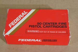 lot 91 image: 50 Federal .38 Special Match 148 Gr Lead Wadcutter Ammo