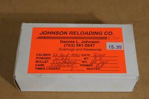 lot 93 image: 50 Custom Reloaded .32 H&R Mag 100 Gr SWC Ammo