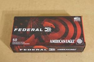 lot 97 image: 50 Federal American Eagle .380 Auto 95 Gr FMJ Ammo