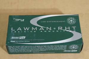 lot 101 image: 50 Speer LE Lawman RHT .40 S&W 125 Gr Frangible CF Ammo