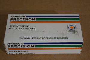 lot 119 image: 50 Armscor Precision .380 Super 125 Gr FMJ Ammo