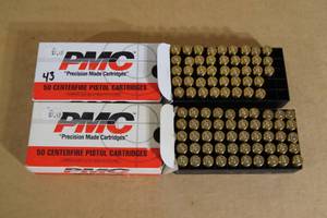 lot 126 image: 93 PMC 9mm Luger 115 Gr FMJ Ammo