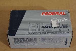 lot 148 image: 24 Federal Classic .243 Win 80 Gr Hi-Shok SP Ammo