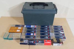 lot 190 image: Ammo Can of Mixed .22 LR Ammo