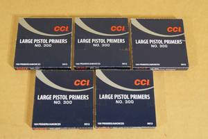 lot 212 image: 500 CCI No 300 Large Pistol Primers