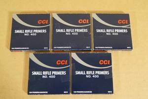 lot 214 image: 500 CCI No 400 Small Rifle Primers