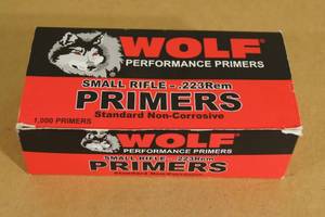 lot 218 image: 1000 Wolf Small Rifle - .223 Rem Primers