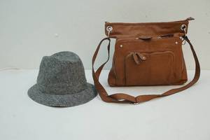 lot 104 image: Handbag and hat