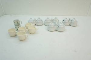 lot 106 image: Cups and sugar and cream sets