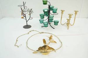 lot 122 image: Candle holders