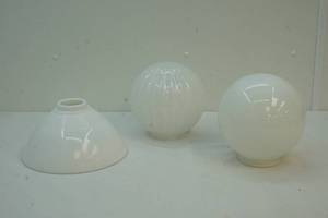 lot 39 image: Glass lampshades