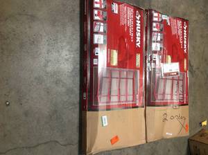 Lot of 2 Husky 5 Shelves heavy Duty storage units open box customer returns
