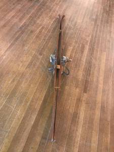 lot 73 image: Vintage Wood Snow Skis