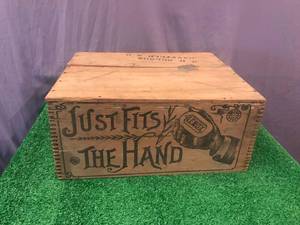 lot 13 image: Antique Lenox Soap Wood Shipping Box