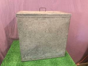 lot 25 image: Vintage Metal Storage Container