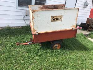lot 109 image: Sears Utility Garden Trailer