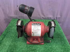 lot 151 image: 6 Bench Grinder w Adjustable Lamp
