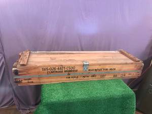 lot 246 image: Large Wood Ammo Box