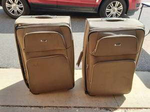 Pair Of Suitcases With Contents (Cook Books & Photo Albums)